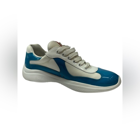 Prada sport patent leather colorblock pattern sneaker size-9US - Picture 6 of 8